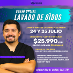 Lavado de Oídos y Otoscopía - Curso Online 24 y 25 de julio.